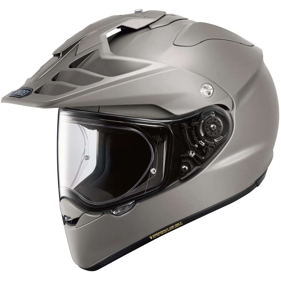 Shoei HORNET ADV 06 Chalk Gray Motorcycle Adventure Helmet