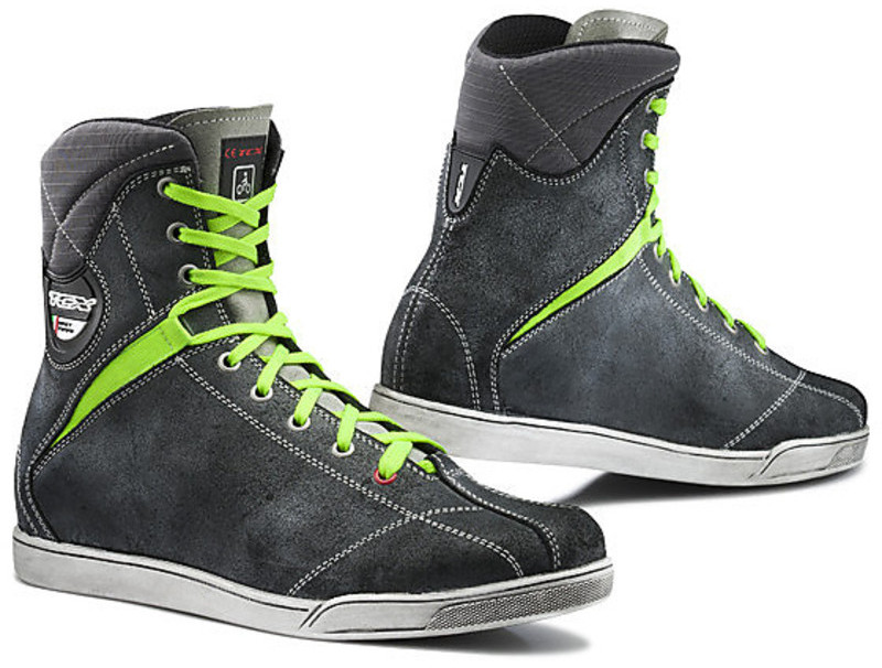 Shoes Moto Tcx X-Rap Waterproof Anthracite / Yellow / Flou For