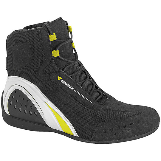 Shoes Moto Techniques Motorshoe Dainese D-WP Black White Yellow
