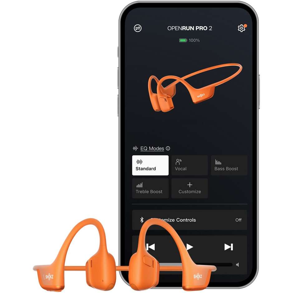 Shokz Openrun Pro 2 Mini-Kopfhörer mit Knochenleitung, Orange