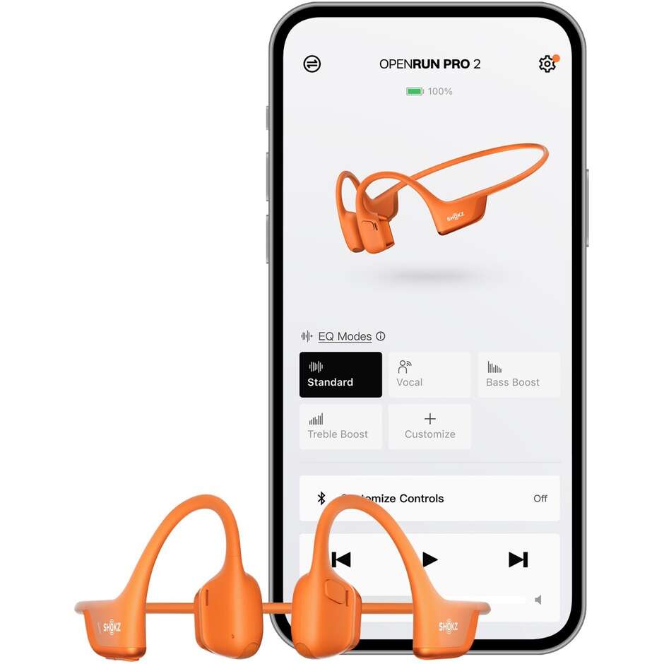 Shokz Openrun Pro 2 Mini-Kopfhörer mit Knochenleitung, Orange