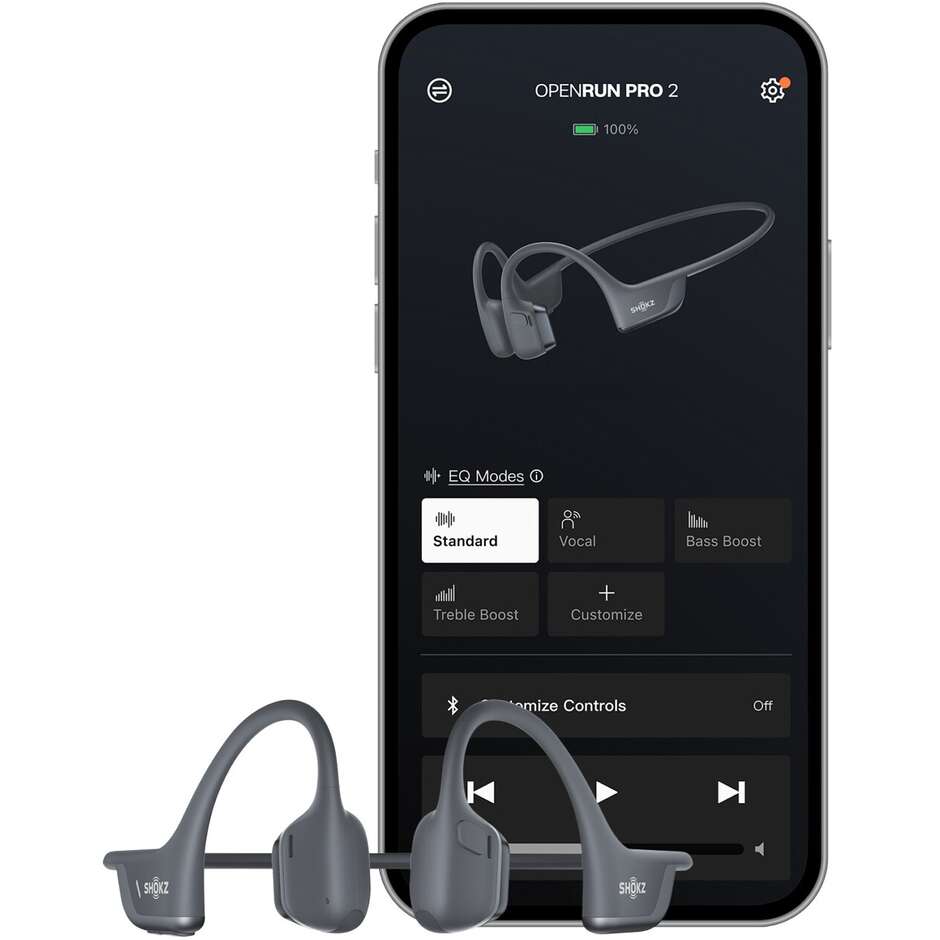 Shokz Openrun Pro 2 Mini-Kopfhörer mit Knochenleitung, Schwarz