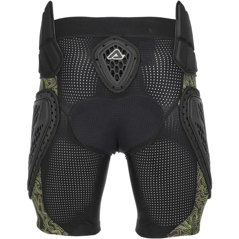 Short de motocross ACERBIS HARD RUSH Noir/Jaune