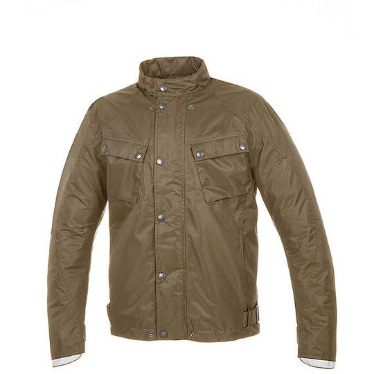 Short jacket in Tucano Urbano fabric 8979MF025 AREOS Khaki