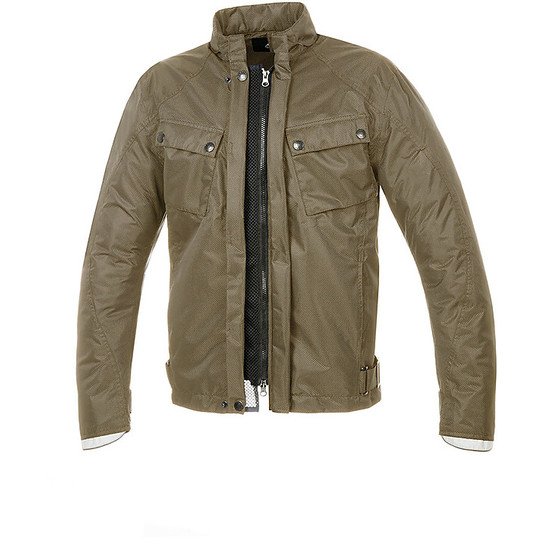 Short jacket in Tucano Urbano fabric 8979MF025 AREOS Khaki