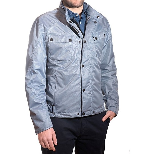 Short jacket in Tucano Urbano fabric 8979MF025 AREOS Light Gray