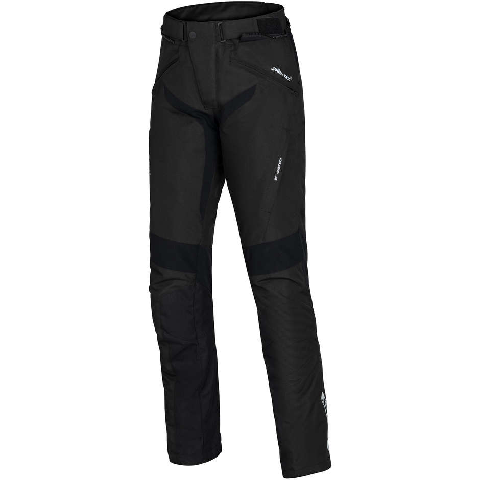 Shortened Motorcycle Pants In Ixs TROMSO ST 2.0 Black Fabric