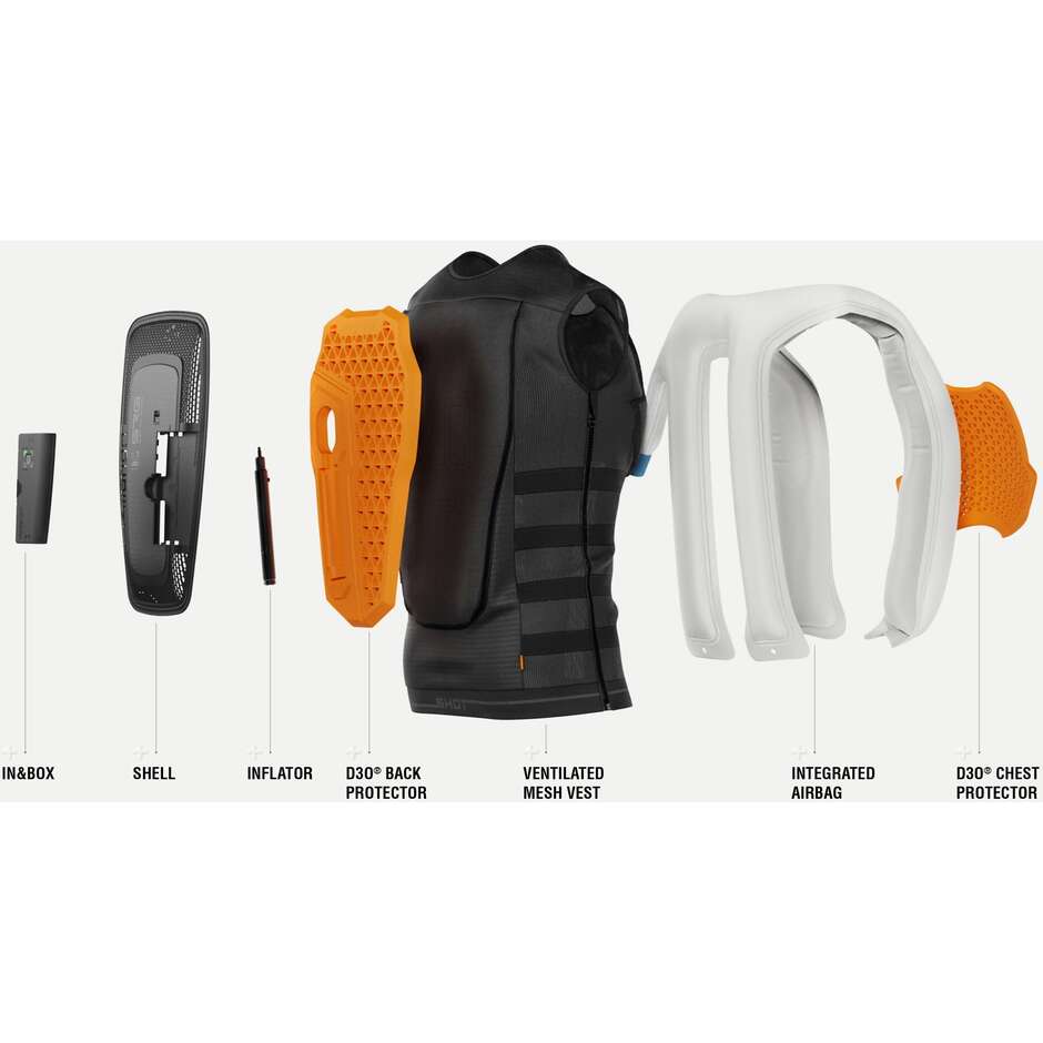 SHOT AIR GUARD SRG-1 L2 Moto Cross Enduro Airbagweste