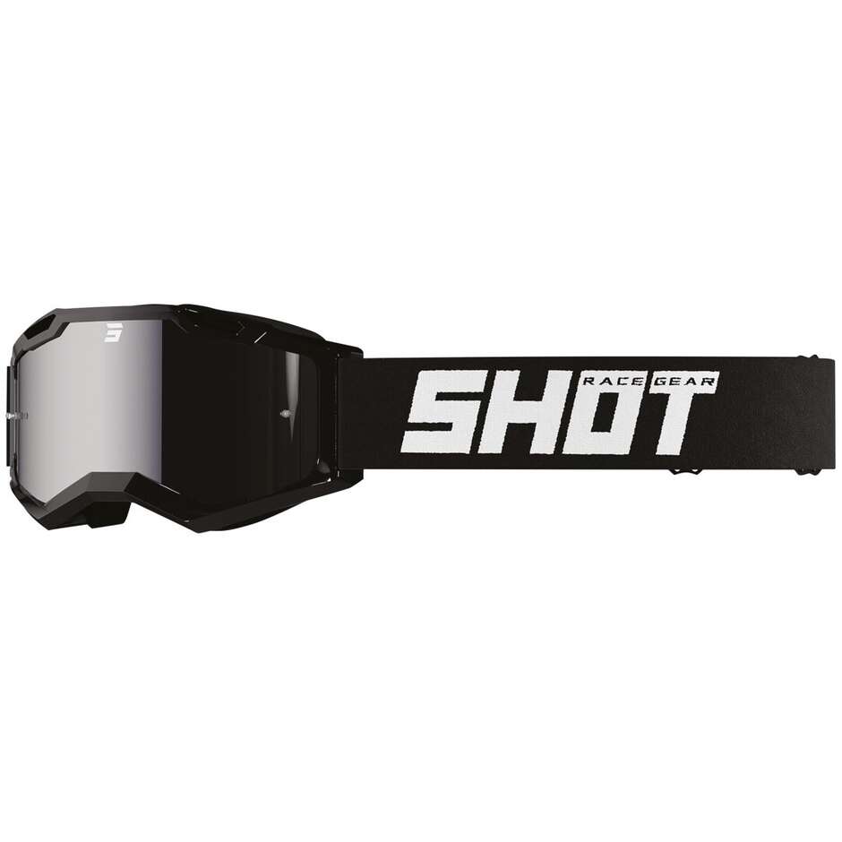 Shot ASSAULT 2.0 SOLID Iridium Motocross Enduro Mask Gloss Black