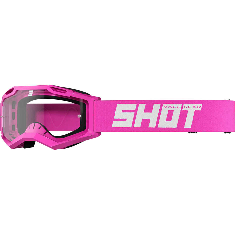 Shot ASSAULT 2.0 SOLID NEON Pink Cross Enduro Motorcycle Goggles Mask