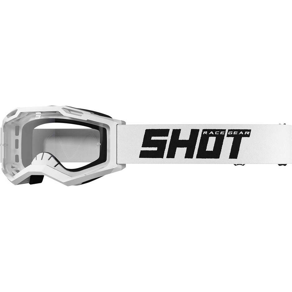 Shot ASSAULT 2.0 SOLID White Cross Enduro Motorcycle Goggles Mask