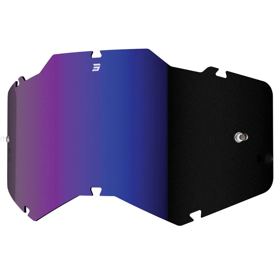 SHOT ASSAULT/IRIS 2.0 AS Blaues Iridium-Motorradbrillenglas
