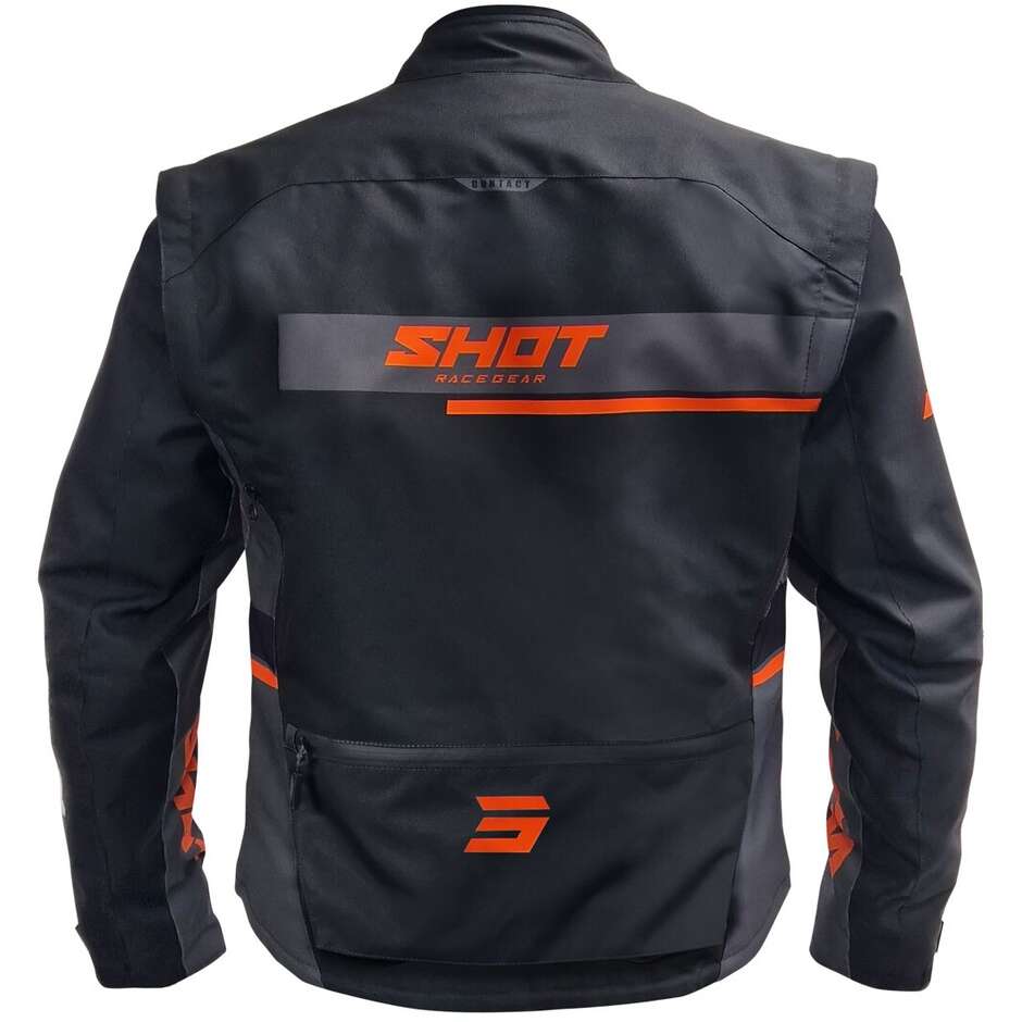 Shot CONTACT ASSAULT 2.0 Enduro Motorcycle Jacket Black Orange