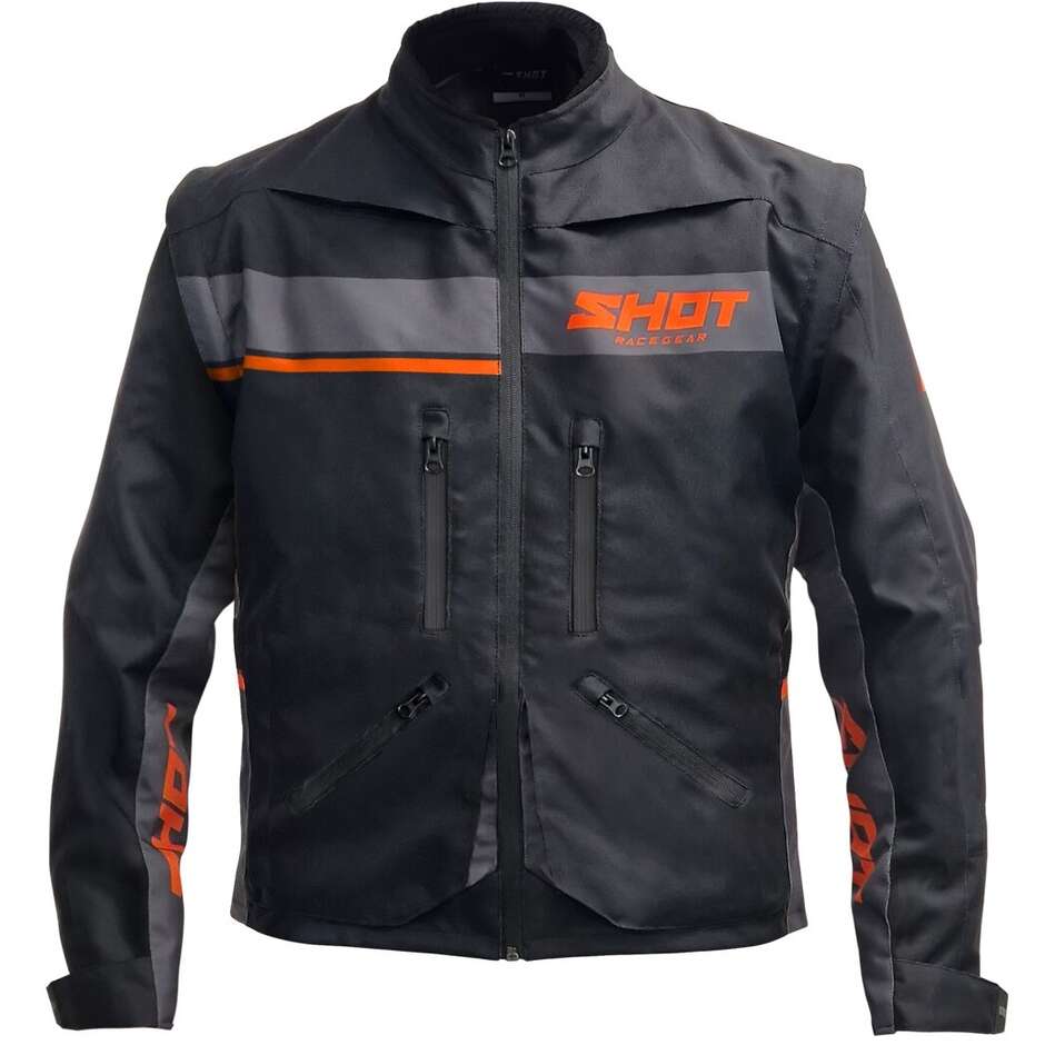 Shot CONTACT ASSAULT 2.0 Enduro Motorradjacke Schwarz Orange