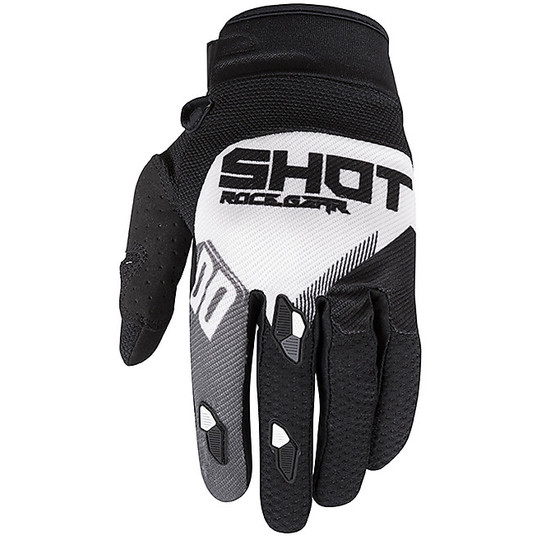Shot Cross Enduro Motorcycle Gloves CONTACT TRUST Gray Black