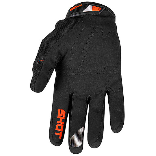 Shot Cross Enduro Motorcycle Gloves CONTACT TRUST Light Gray Orange