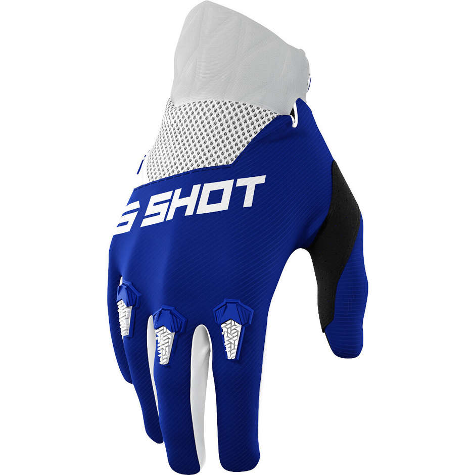 Shot DEVO Cross Enduro Motorcycle Gloves Blue