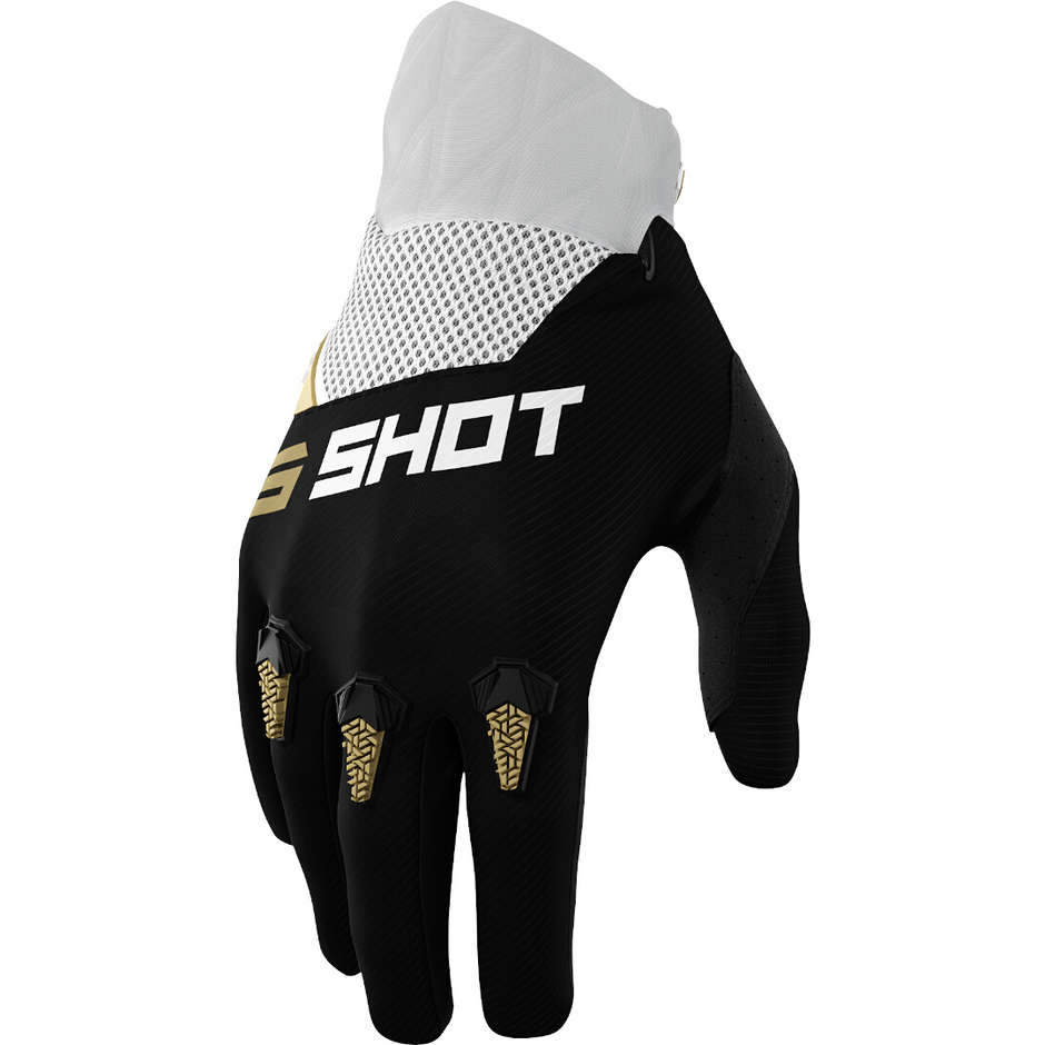 Shot DEVO Cross Enduro Motorcycle Gloves Gold