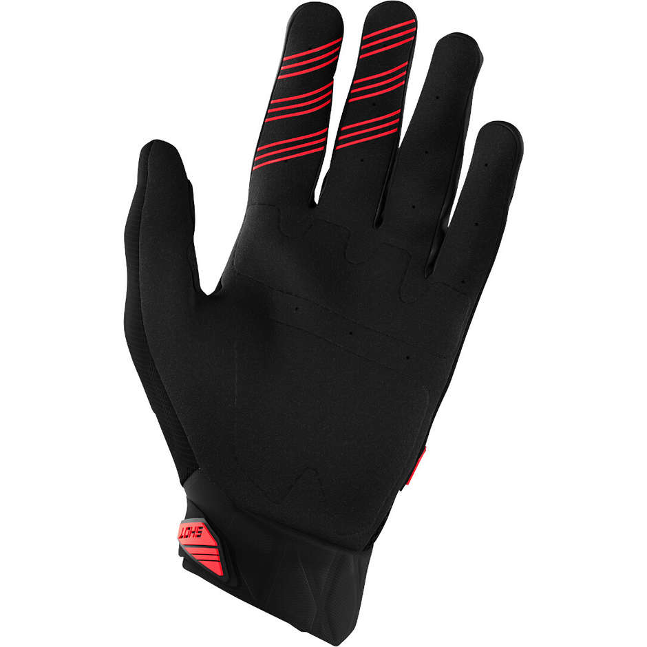 Shot DEVO Cross Enduro Motorcycle Gloves Red