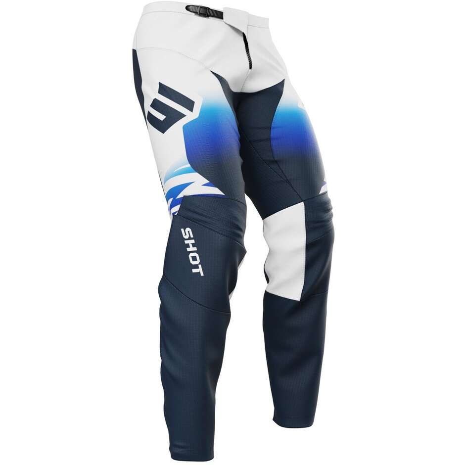 Shot DEVO X-TREM Cross Enduro Motorradhose Weiß Blau