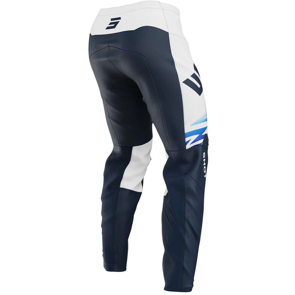 Shot DEVO X-TREM Cross Enduro Motorradhose Weiß Blau