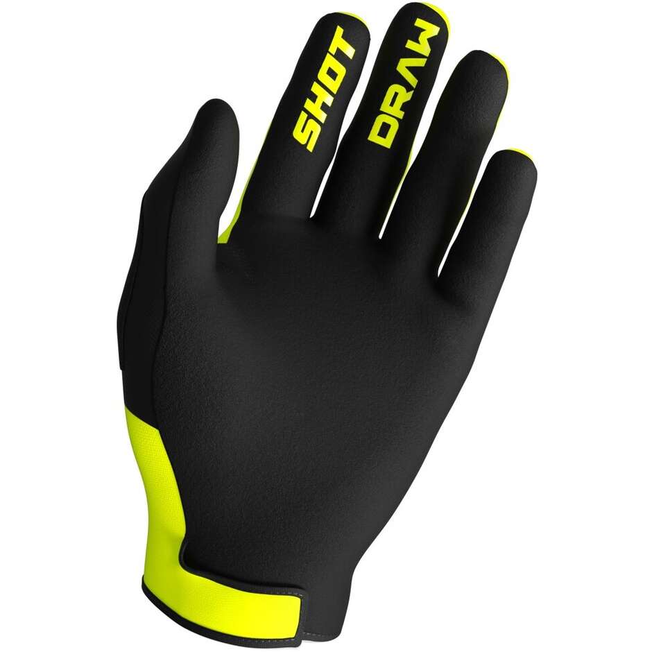 Shot DRAW SKY Cross Enduro Motorradhandschuhe Fluo Gelb