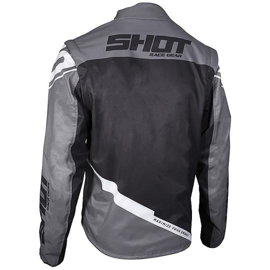 Shot Enduro Motorcycle Jacket SOFTSHELL Lite Gray Black
