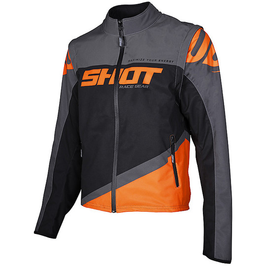 Shot Enduro Motorcycle Jacket SOFTSHELL Lite Gray Orange