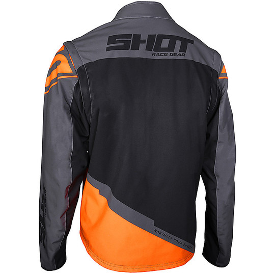 Shot Enduro Motorcycle Jacket SOFTSHELL Lite Gray Orange