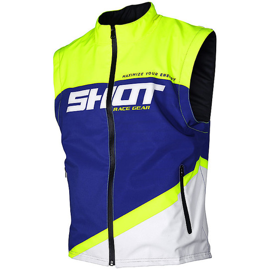 Shot Enduro Motorcycle Vest Jacket BODYWARMER Lite Blue Yellow