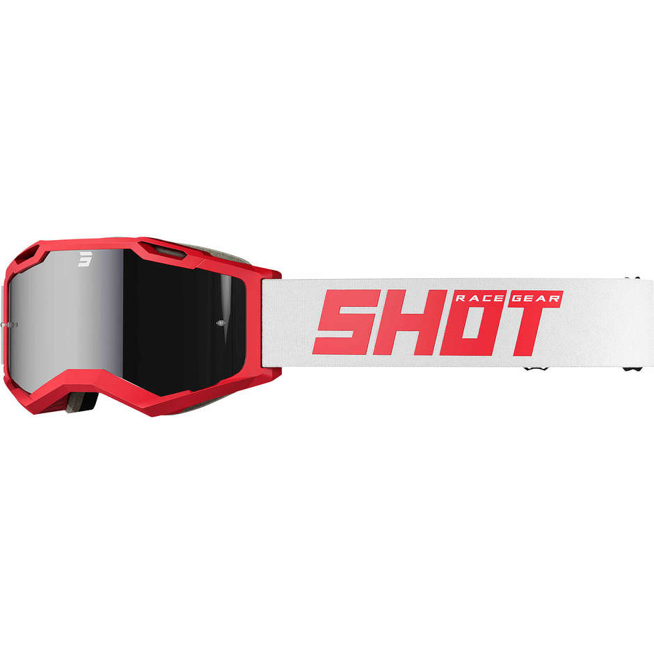 Shot IRIS 2.0 SOLID Matt Red Moto Cross Enduro Goggles Mask