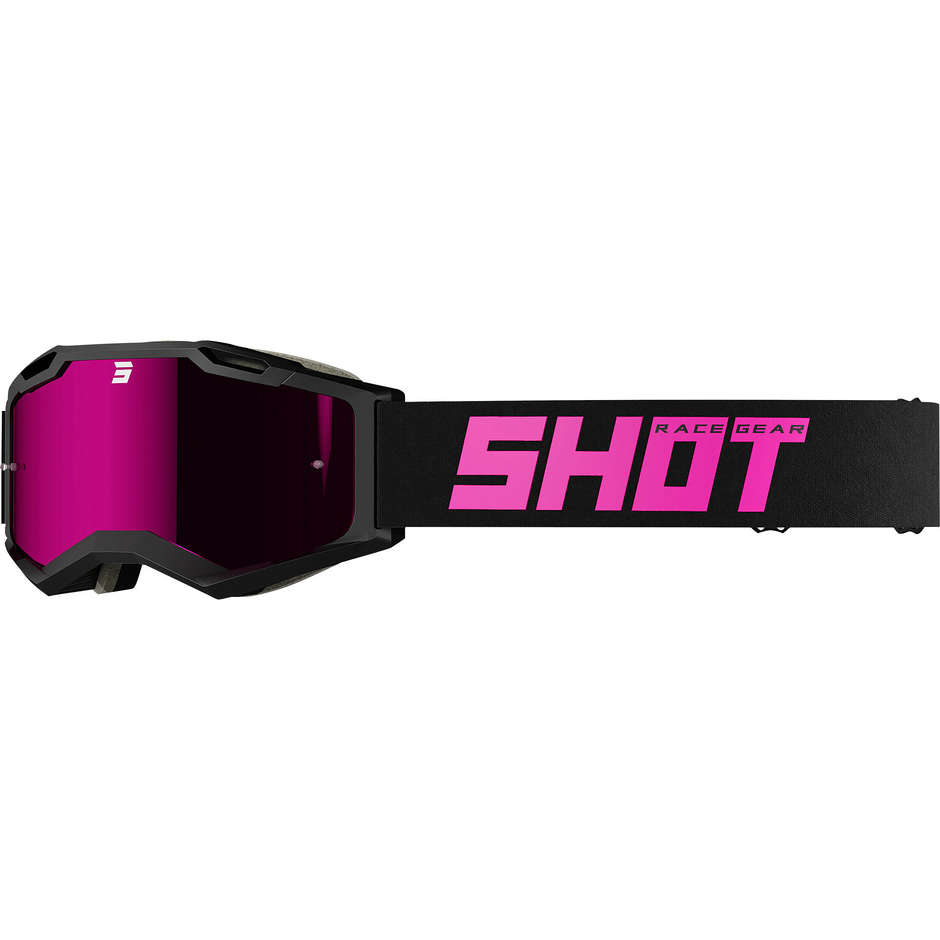 Shot IRIS 2.0 SOLID Matte Pink Cross Enduro Motorcycle Goggles Mask