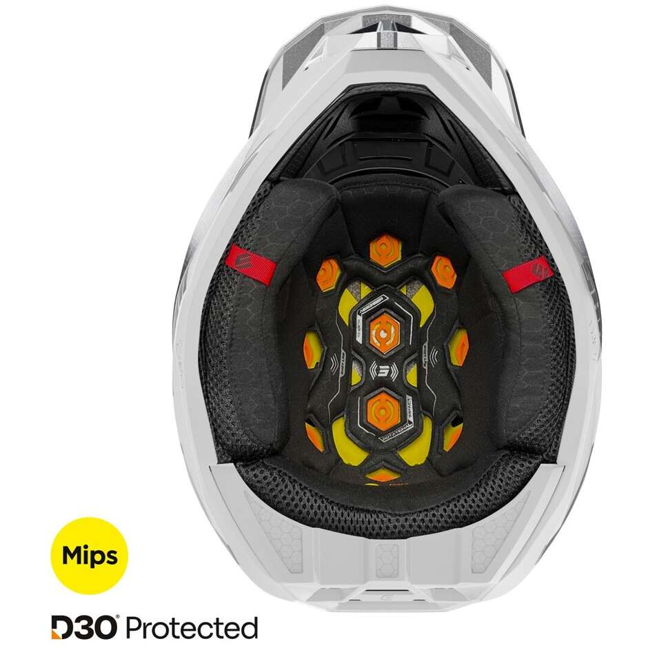 Shot LITE CHALLENGER Cross Enduro Motorcycle Helmet Black Pearl White