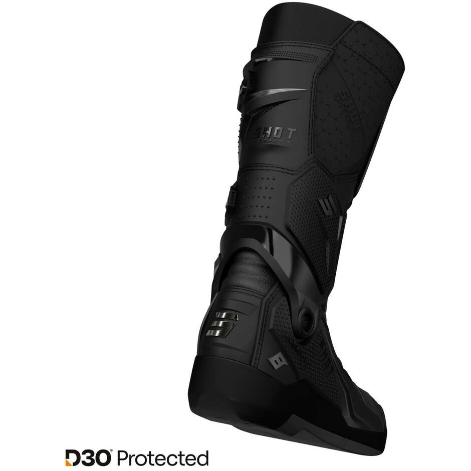 Shot RACE 8 schwarze Cross-Enduro-Motorradstiefel
