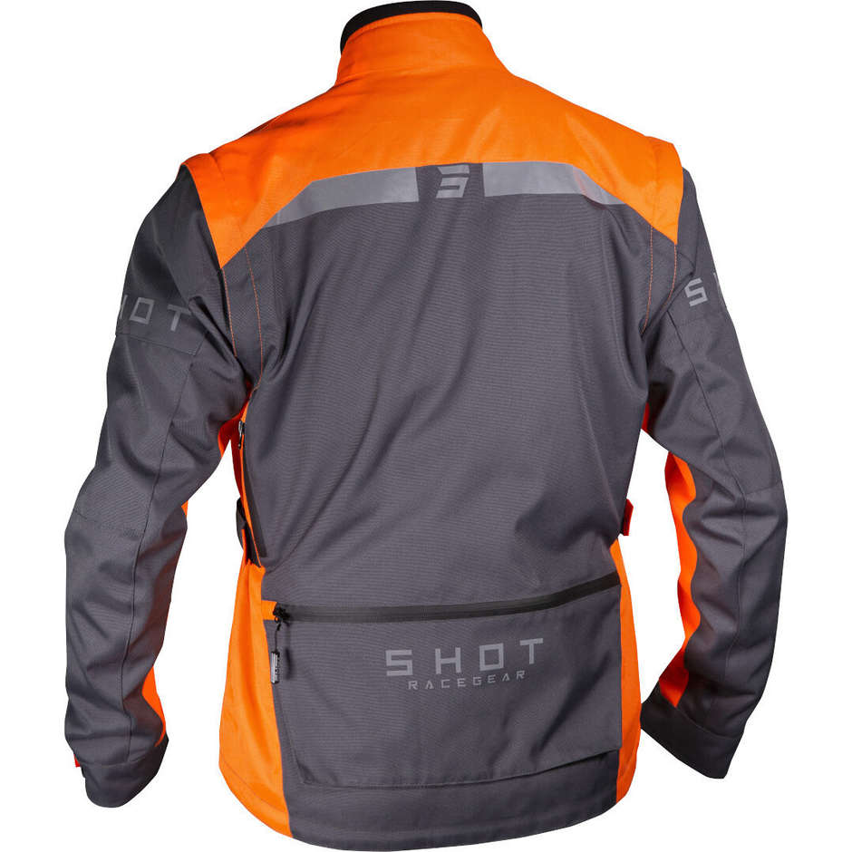 Shot RACETECH Cross Enduro Motorcycle Jacket Black Orange