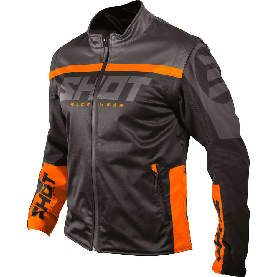Shot SoftShell Lite 2.0 Waterproof Jacket Black Orange