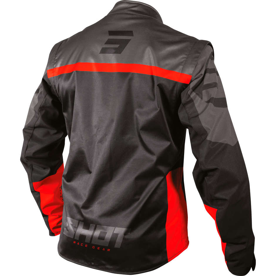 Shot SoftShell Lite 2.0 Waterproof Jacket Black Red