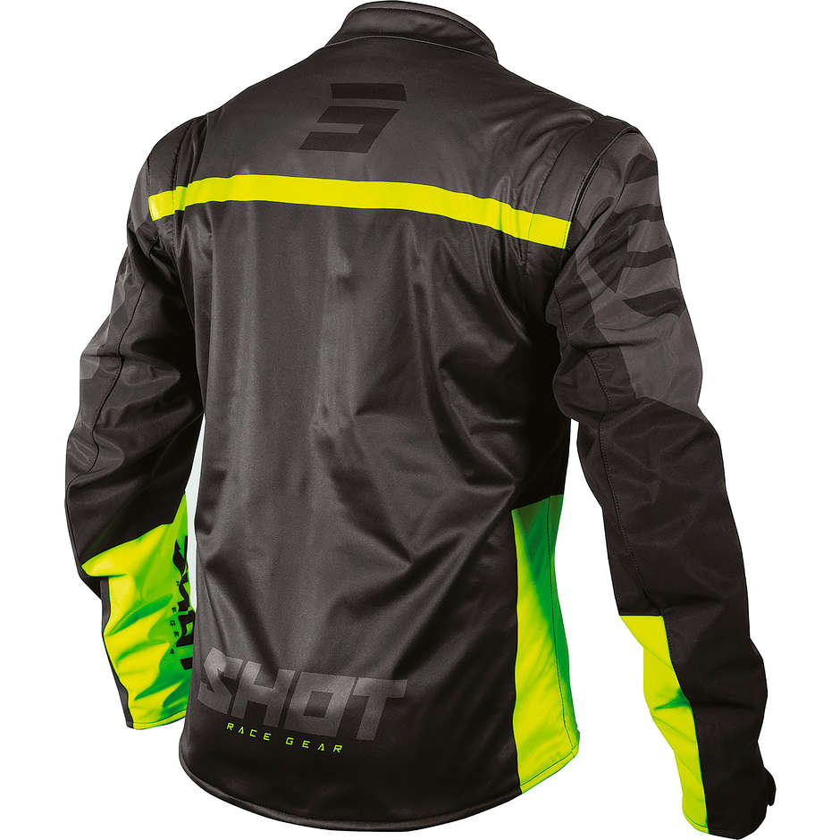 Shot SoftShell Lite 2.0 Waterproof Jacket Black Yellow