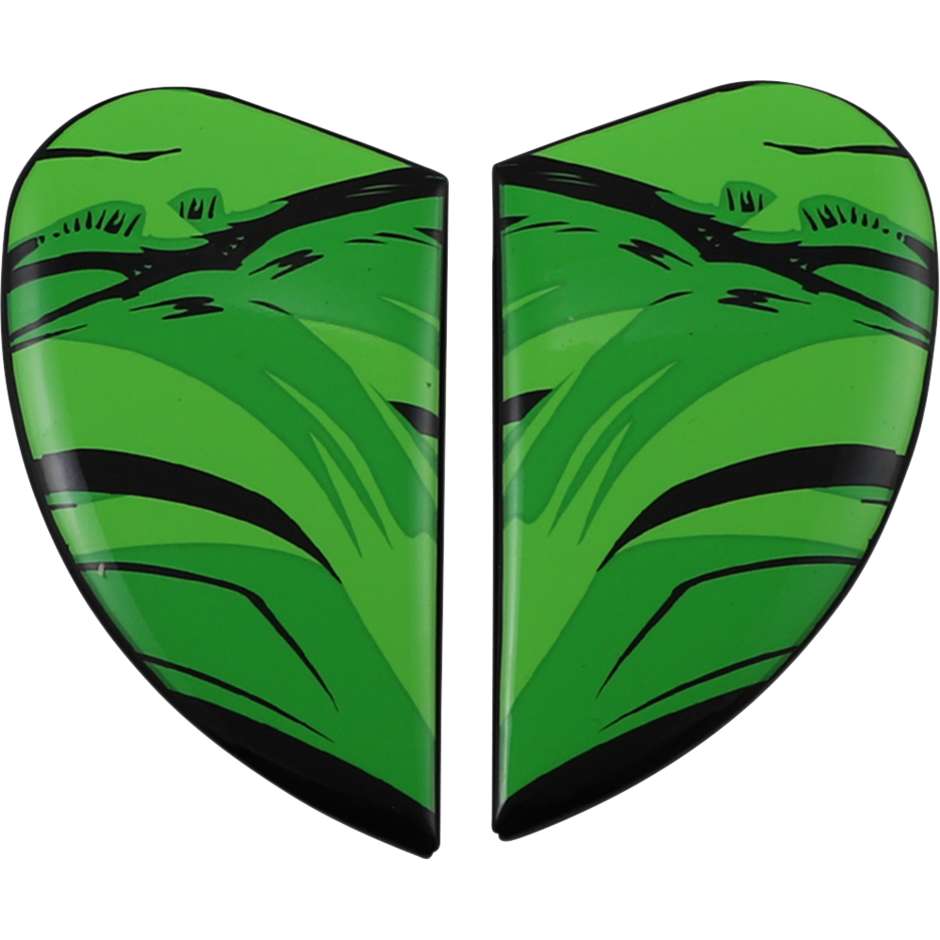 Side Covers for Icon AIRFORM MANIC'R Green Helmet