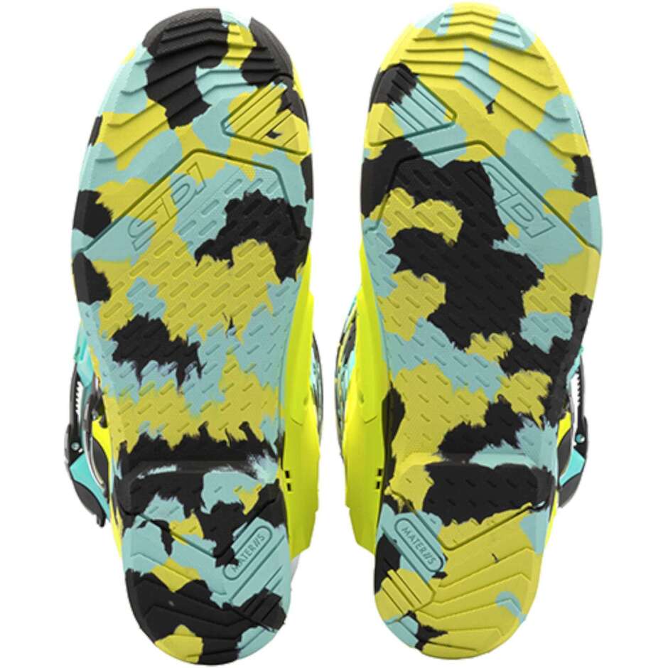 Sidi CROSSAIR X Motocross-Stiefel fluoreszierend gelb mint