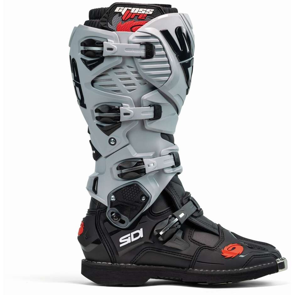 Sidi Crossfire 3 Cross Enduro Motorradstiefel Schwarze Esche