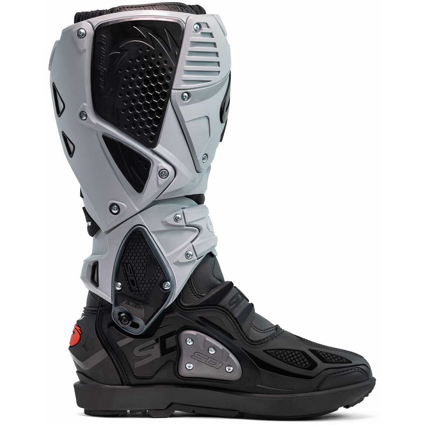 Bottes Motard Cloutées Ash - Taille UK 3 (36), Cuir Marron, Occasion