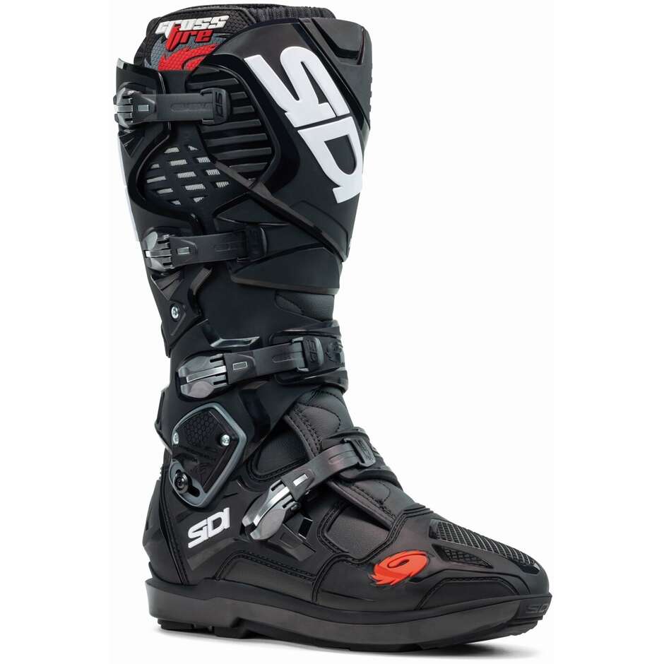 Sidi CROSSFIRE 3 SRS Cross Enduro Motorcycle Boots Black Black