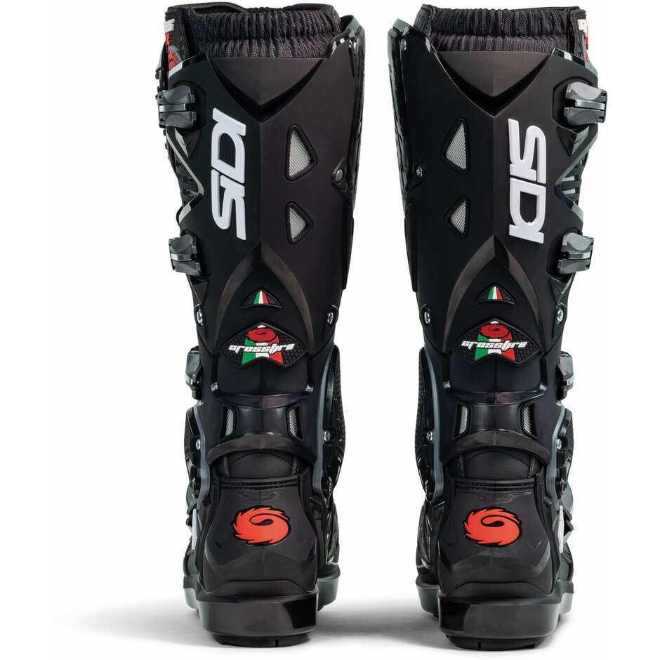 Sidi CROSSFIRE 3 SRS Cross Enduro Motorcycle Boots Black Black