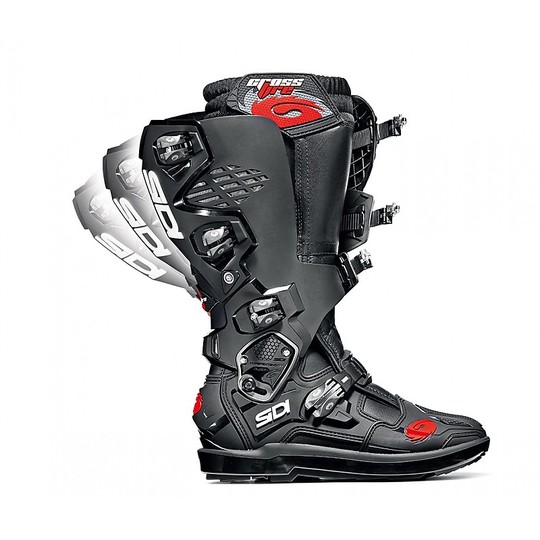Sidi CROSSFIRE 3 SRS Cross Enduro Motorcycle Boots Black Red White