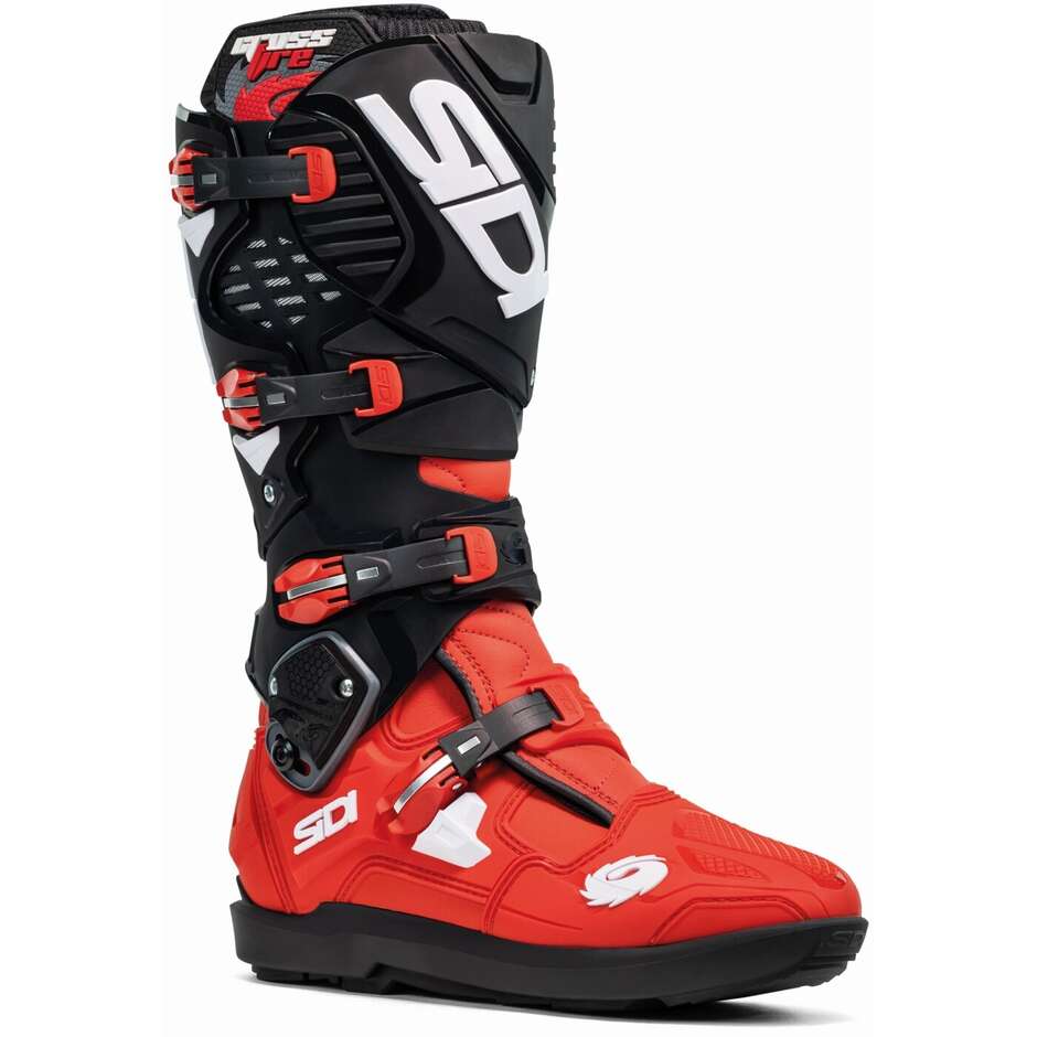 Sidi CROSSFIRE 3 SRS Cross Enduro Motorcycle Boots Red Black