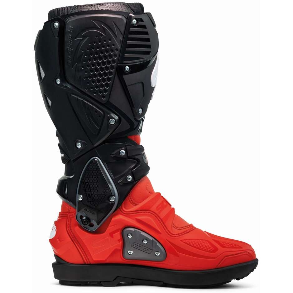 Sidi CROSSFIRE 3 SRS Cross Enduro Motorcycle Boots Red Black