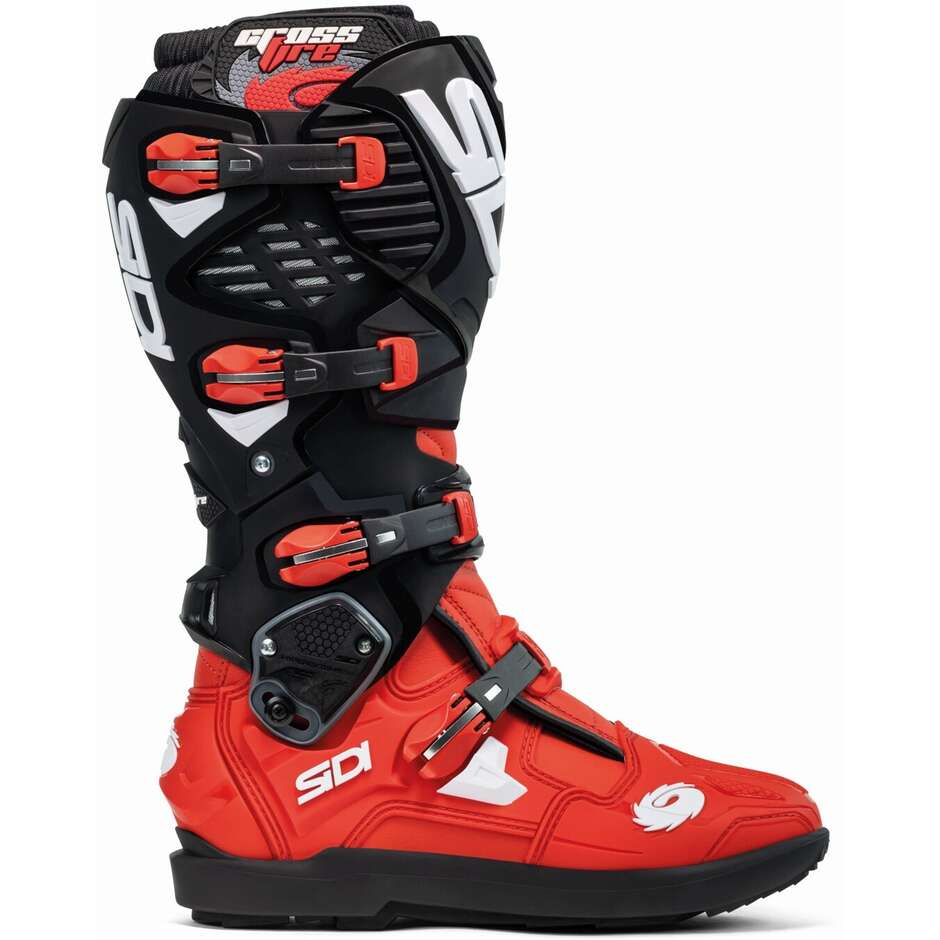Sidi CROSSFIRE 3 SRS Cross Enduro Motorradstiefel Rot Schwarz