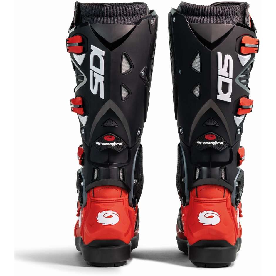 Sidi CROSSFIRE 3 SRS Cross Enduro Motorradstiefel Rot Schwarz