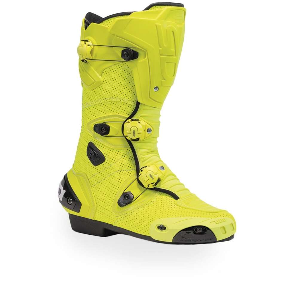 Sidi MAG-1 AIR Racing Motorcycle Boots Fluorescent Yellow